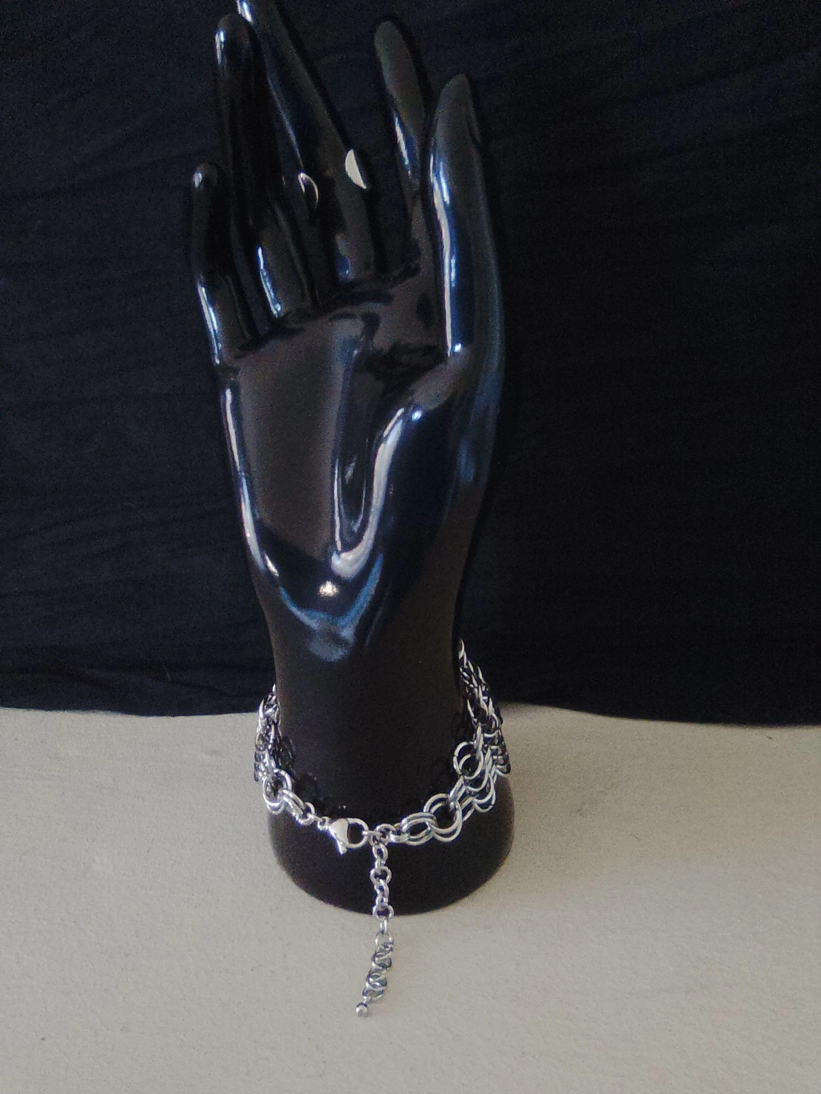 Pulsera brazalete anillo cadena europea – photo 3